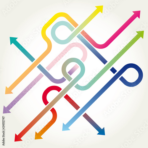 Arrows background vector abstract