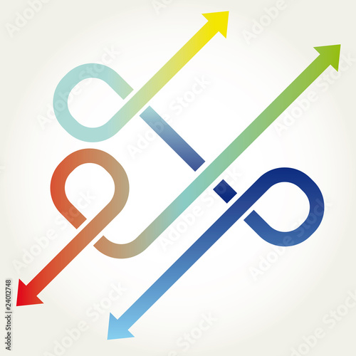 Arrows background vector abstract