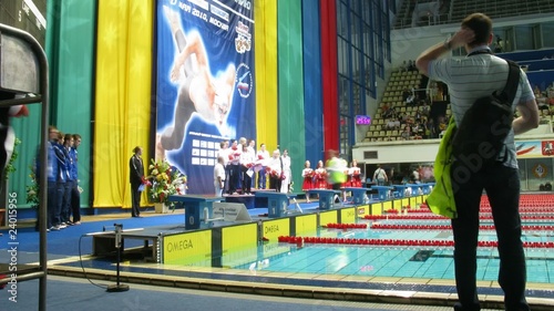 Wallpaper Mural Rewarding of winners after competitions on swimming Torontodigital.ca