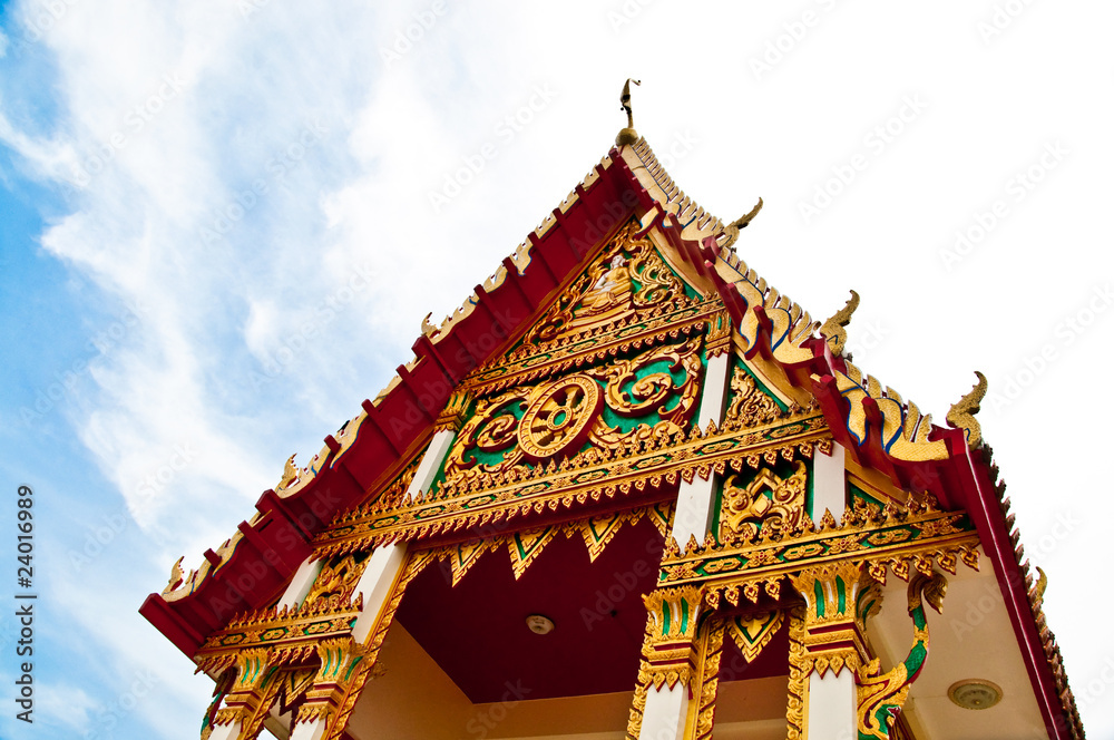 Fototapeta premium The temple at samutprakarn province