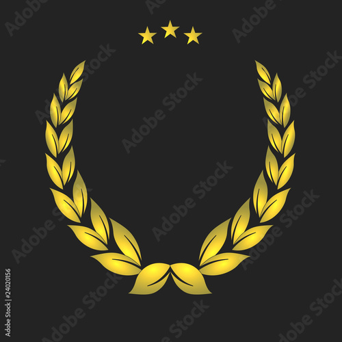 Golden Lorbeer Kranz