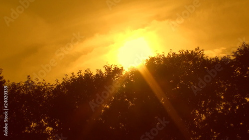 A timelapse of the setting sun