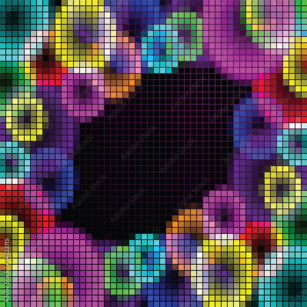 Abstract rainbow mosaic Abstract rainbow mosaic