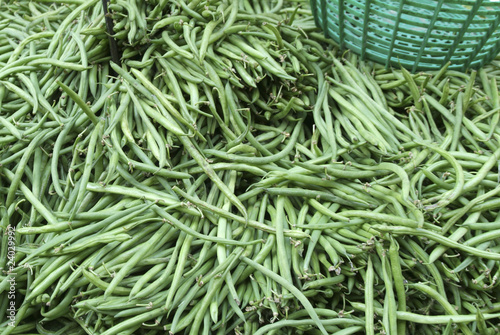 Fotografie Étal de haricots verts