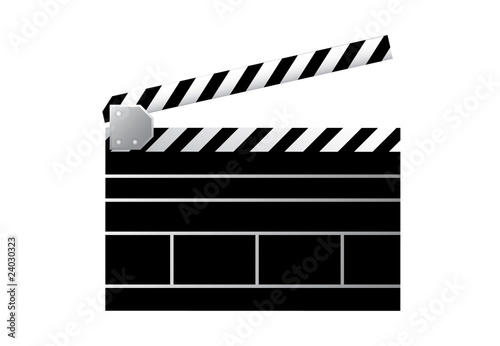 Movie clapboad vector