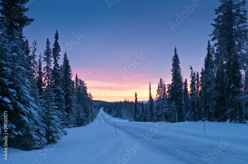 Icy road from Lapland © nordicview