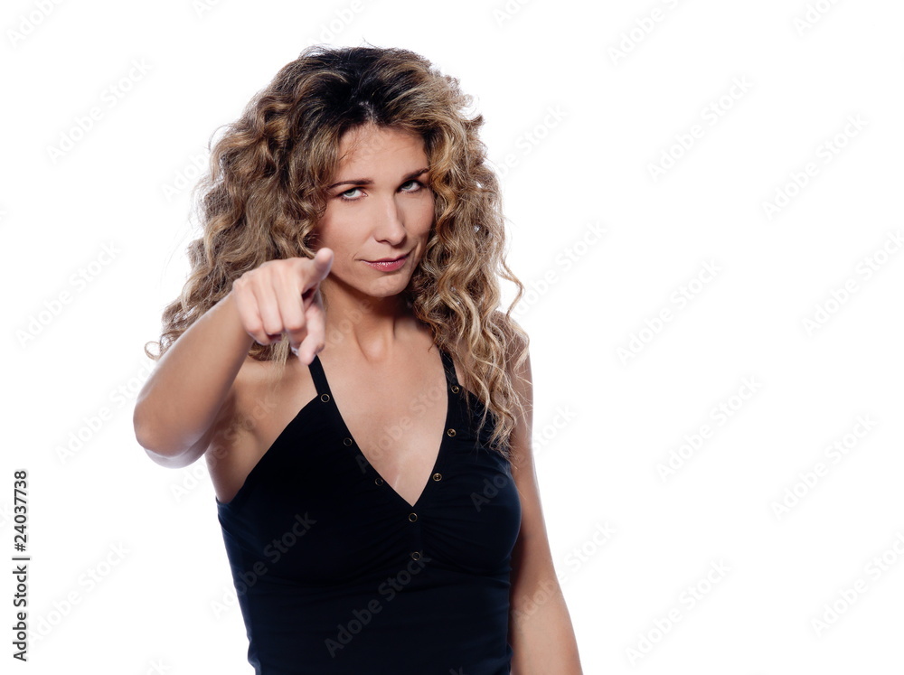 Beautiful expressive curly hair Woman Beautiful expressive curly hair Woman