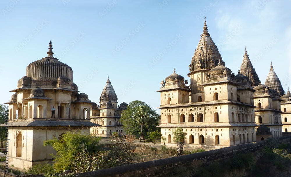 temples à Orchha, Inde