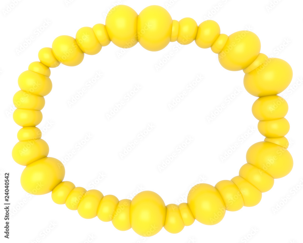 Obraz premium Yellow ballons frame