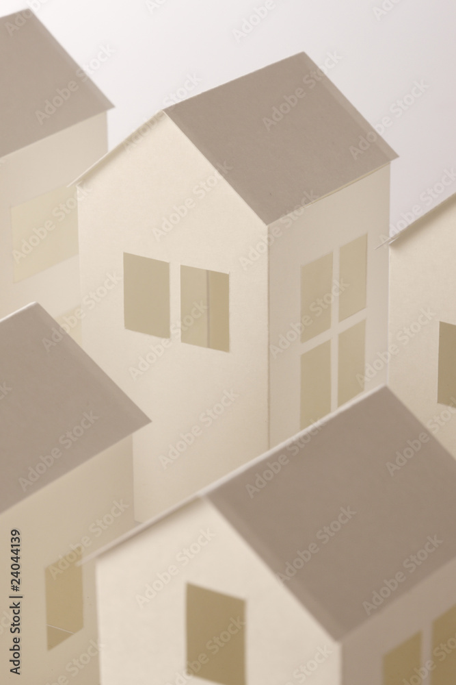 ペーパークラフトの家