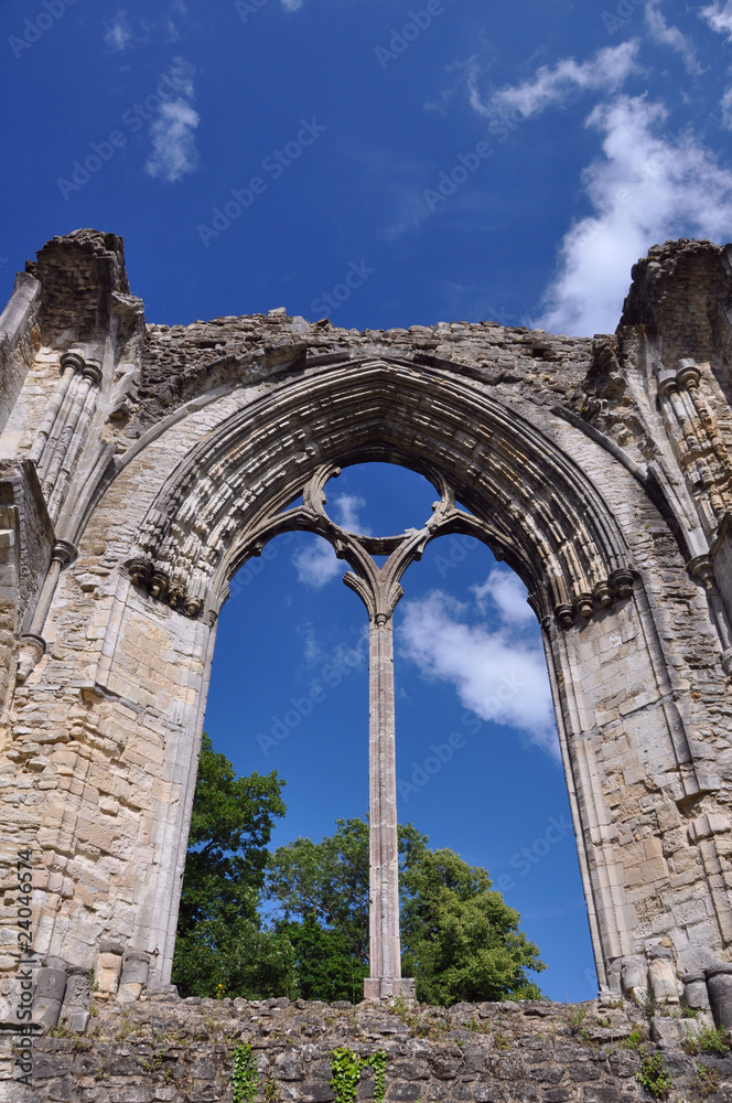 Historic famous ruins of Netley Abbey Hampshire, Uk