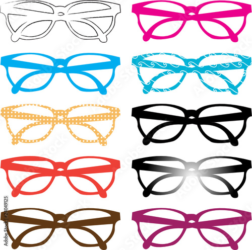 eye glasses sign vector