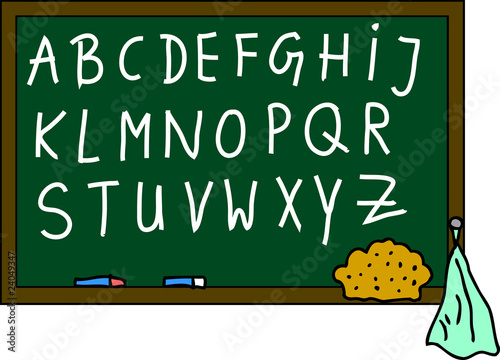 Schultafel Alphabet