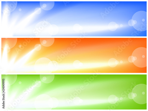 Abstract banners set