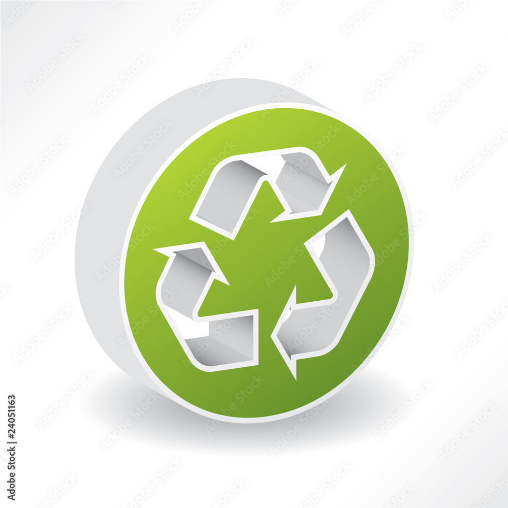 3d recycle symbol 3d recycle symbol