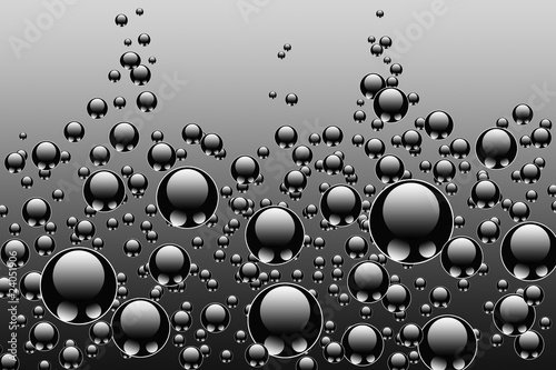 wallpaper liquid bubbles, bw