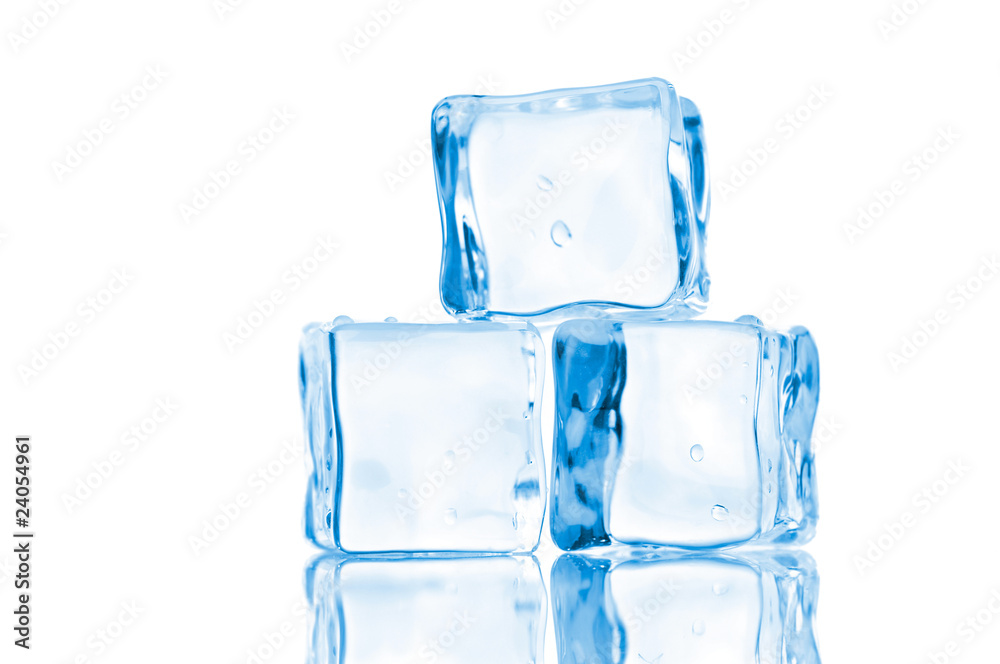 Ice cubes isolated on white Ice cubes isolated on white