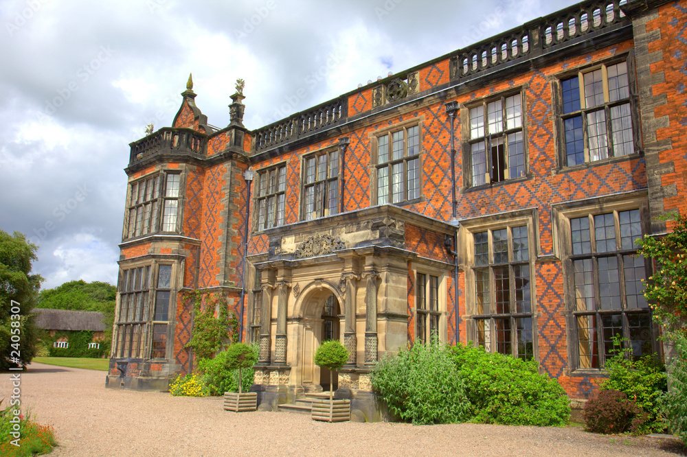 Stately home in Cheshire, England