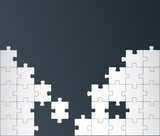 Puzzle background vector concept
