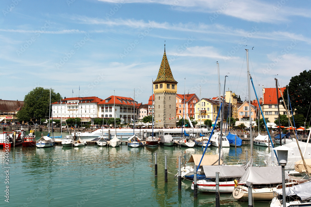 Fototapeta premium Lindau, Hafen, Bodensee, Germany