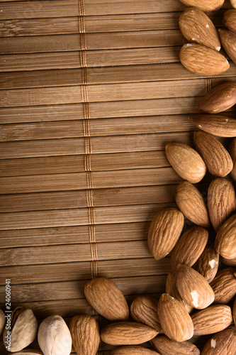 Background made of delicious nuts