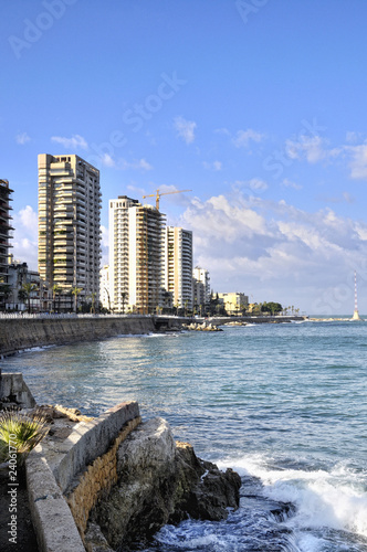 The Corniche along Beirut's seafront, Lebanon
