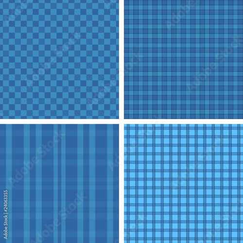 Plaid blue pattern