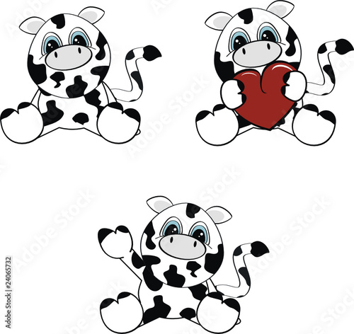 cartoon baby cow