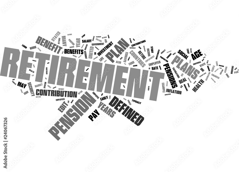 Retrement word collage