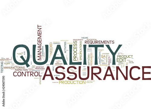 Quality Assurance concepts
