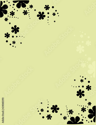Tan flower scatter background 2