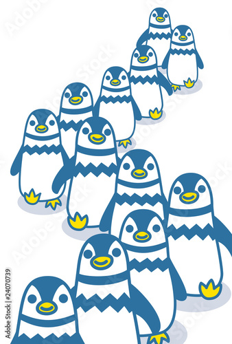 ペンギンの行列