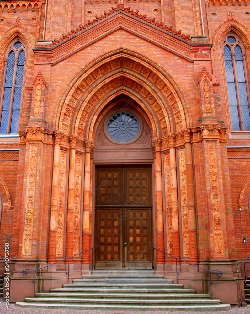 Portal der Marktkirche in Wiesbaden