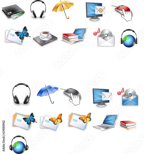3D Social and Web Icons