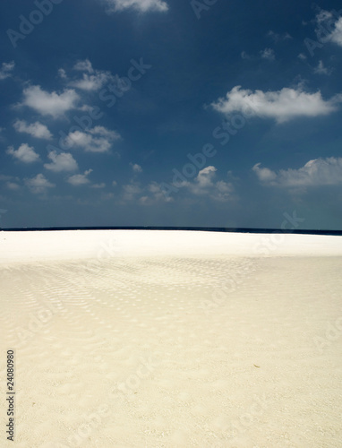 Soft white sand