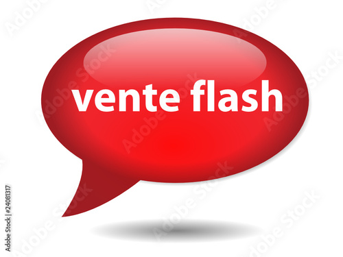 Bouton Bulle "VENTE FLASH" (soldes prix offre spéciale shopping)