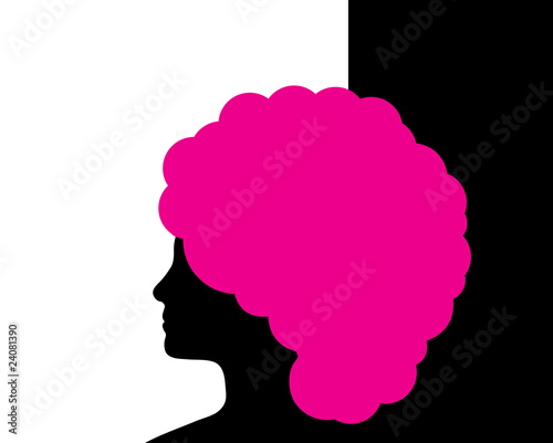 Woman with Pink Hair