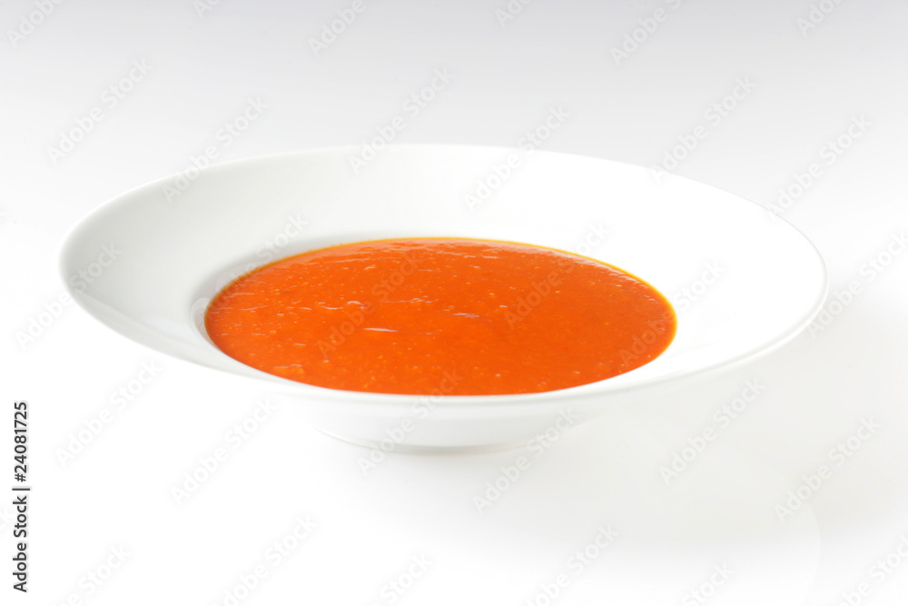 Soupe Tomate Assiette Soupe Tomate Assiette