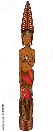 Donna Africana-African Woman-Femme Africaine-Vector