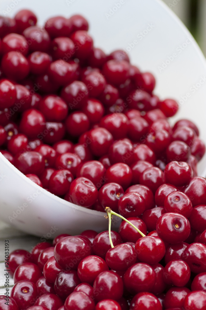 Cherries in a dish Cherries in a dish