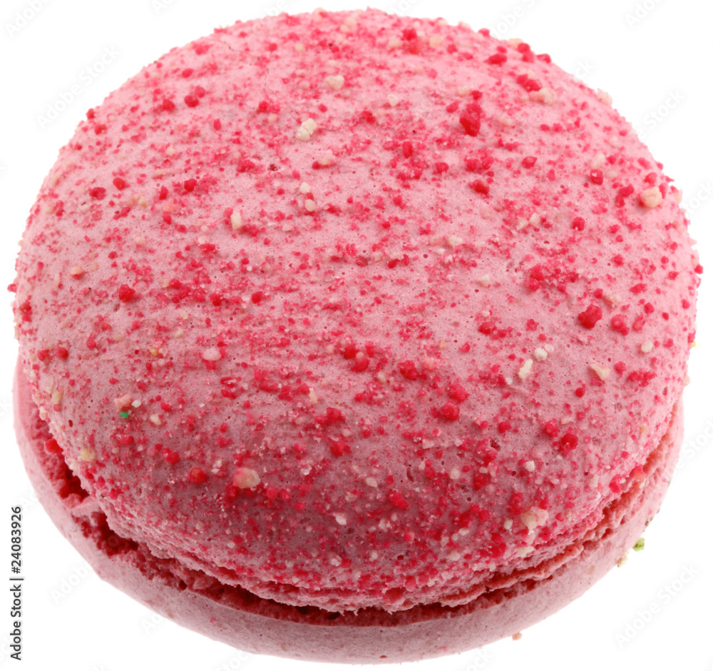 macaron rose, fond blanc macaron rose, fond blanc