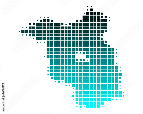 Karte von Brandenburg