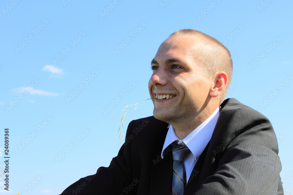 The smiling young man The smiling young man