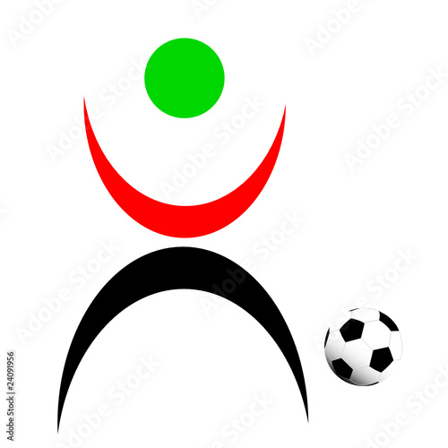 player with ball design illustration