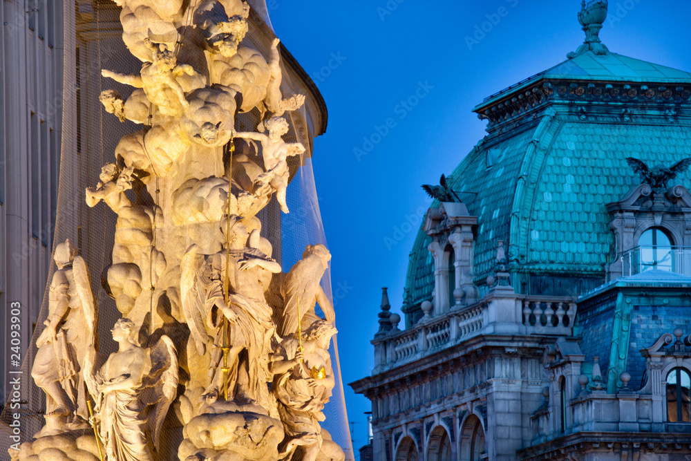 Obraz premium Plague Column in Vienna