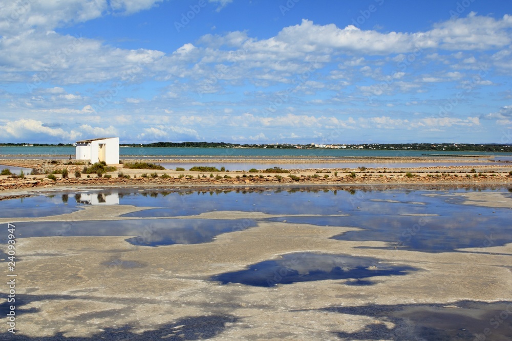 Ses Salines Formentera saltworks horizon balearic