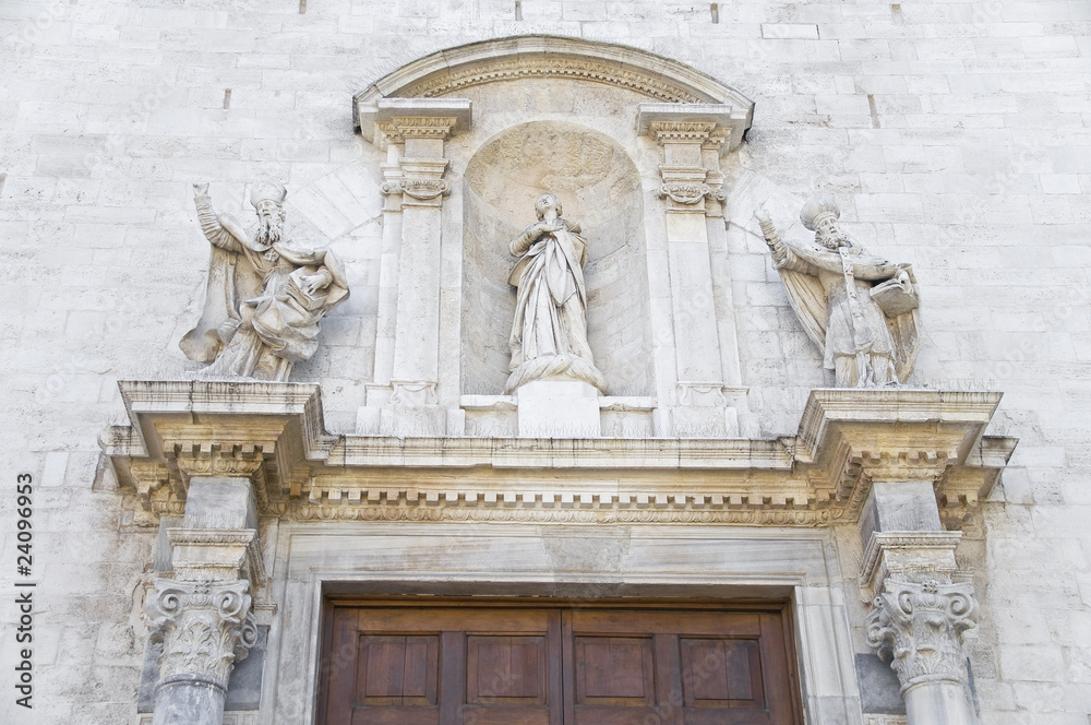 Portal of Cathedral St. Sabino. Bari. Apulia.