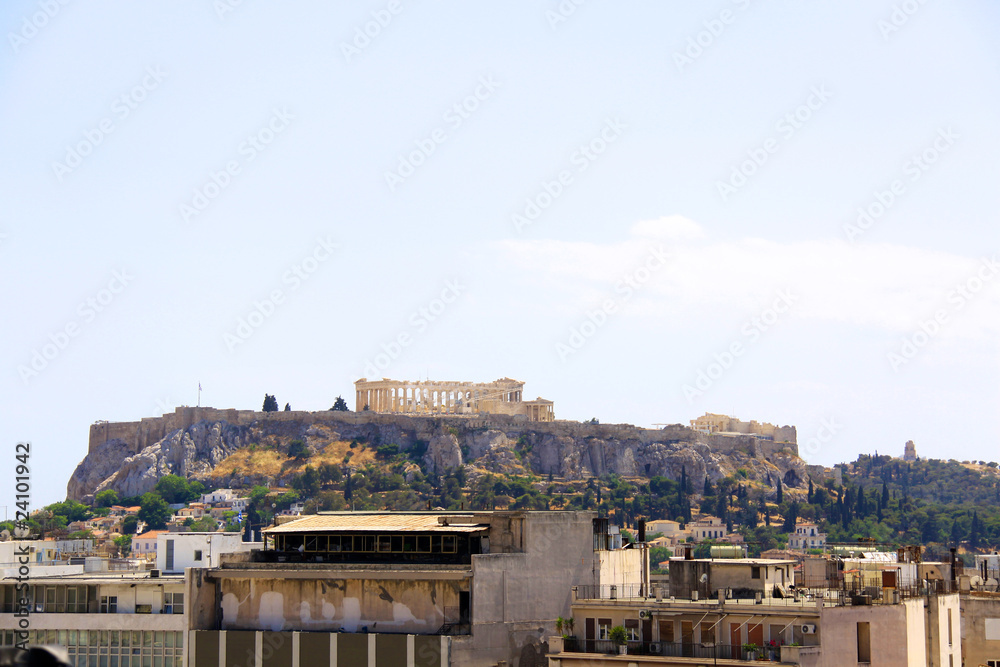the famous parthenon monument of athens, greece