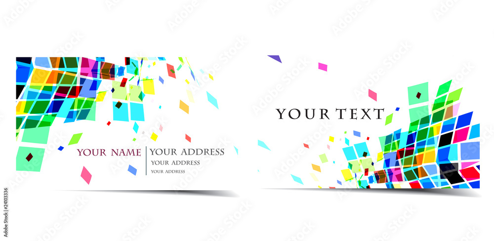 vector business card set vector business card set