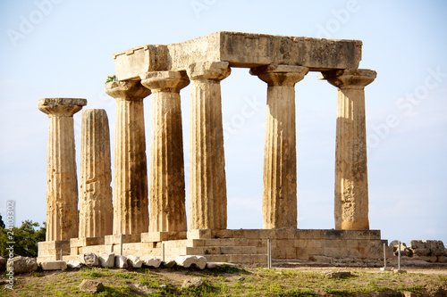 Photography apollon temple in corinth